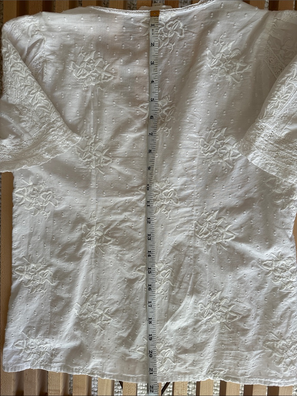 White lace detail top - Picture 11 of 14